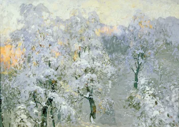 Bäume im winterlichen Silber, 1910